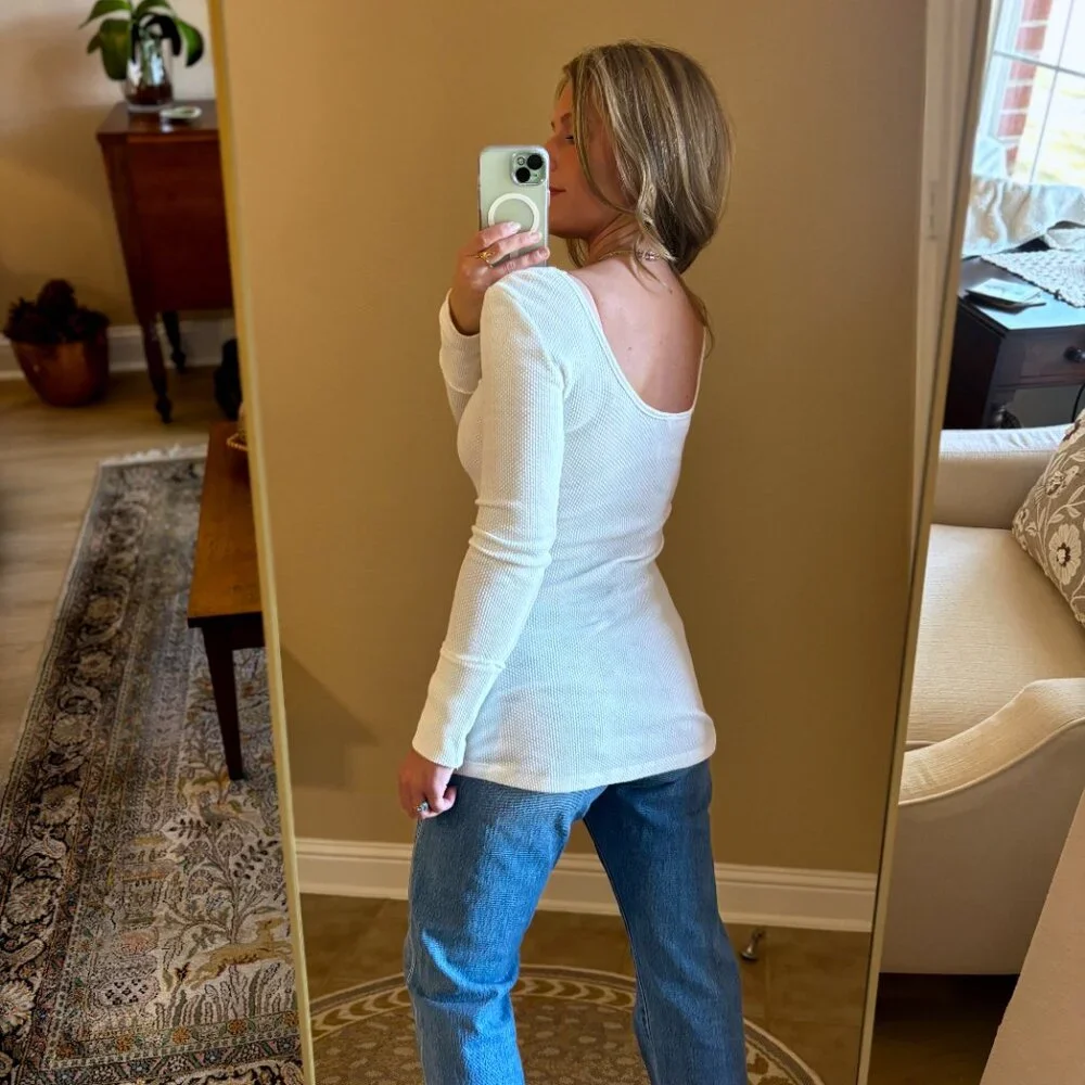 Free People XS Crochet Thermal (OLD Free People-one of a kind) Retail $128 - Picture 6 of 7